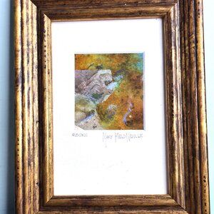 Original Fine Art "Rocks" Wall Art Framed Collectible